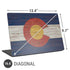 Colorado Flag Dark Wood Universal Laptop 16.6in (13.4 x 9.7in) Skin